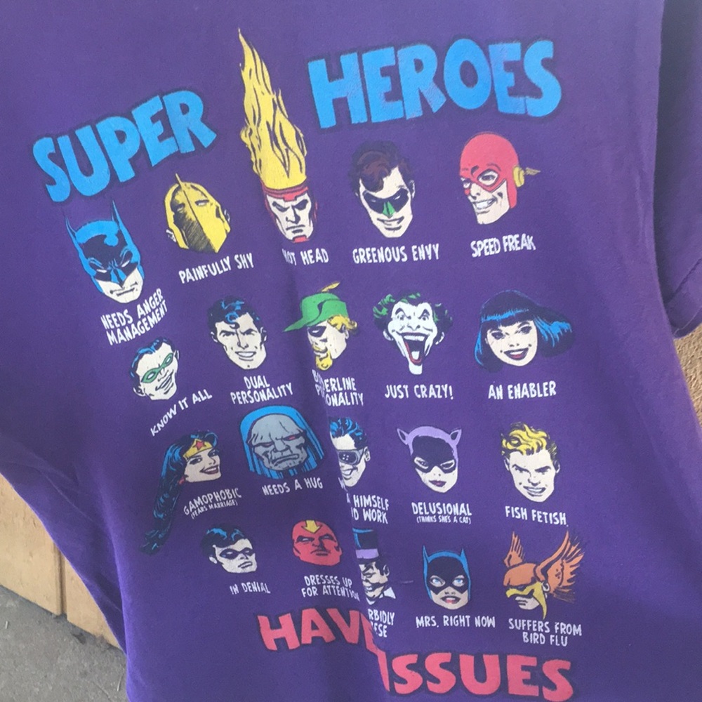 Men’s d.c. super hero tee shirt